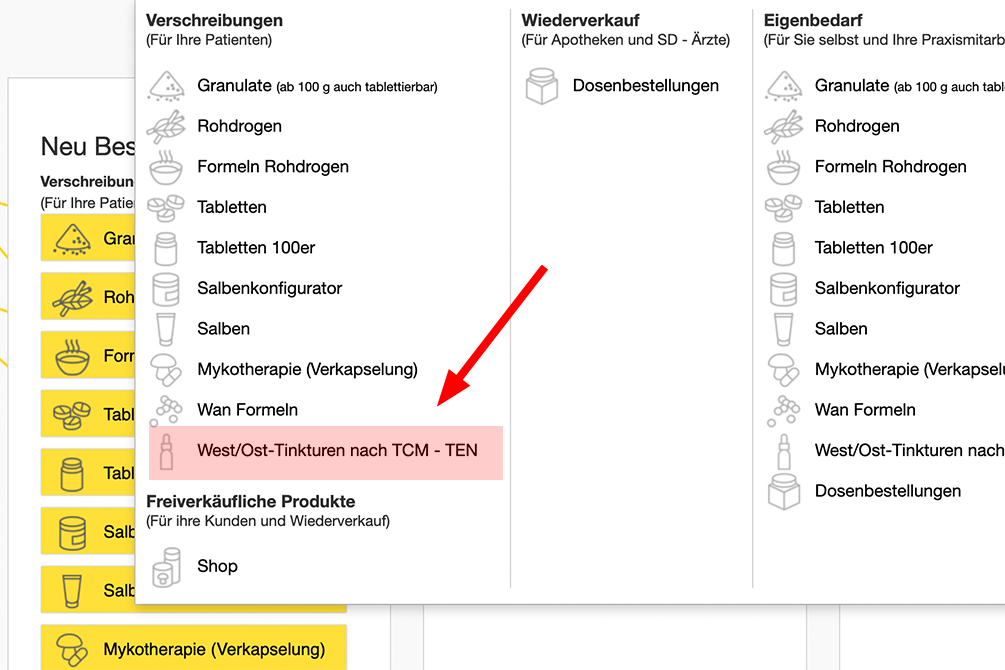 West ost tinkturen compleweb