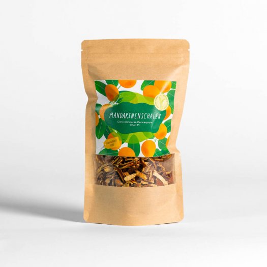 Mandarinenschalen Verpackung