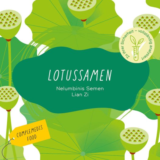 Lotussamen Etikett